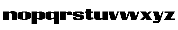 Glamour Grotesque XXL Font LOWERCASE