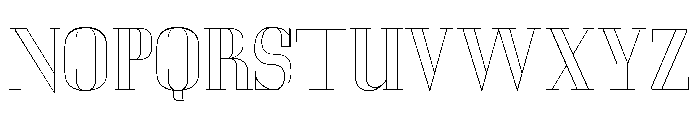 Glamour Hairline Engraved Font UPPERCASE