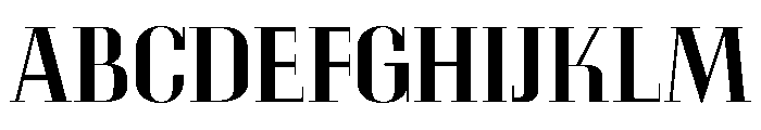 Glamour Medium Font UPPERCASE