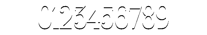 Glamour Shadow Font OTHER CHARS