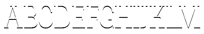 Glamour Shadow Font UPPERCASE
