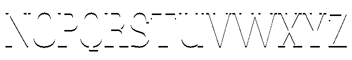 Glamour Shadow Font UPPERCASE
