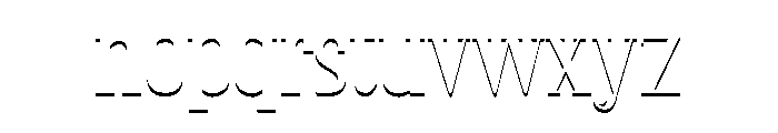 Glamour Shadow Font LOWERCASE
