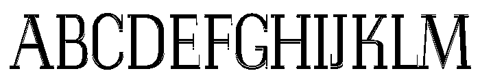 Glamour Woodtype Font UPPERCASE