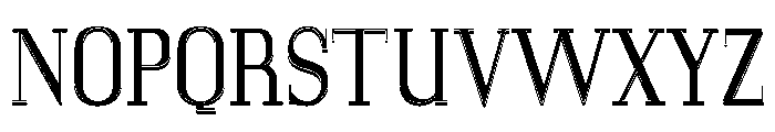 Glamour Woodtype Font UPPERCASE