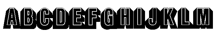 Glaser Babyfat Black Font UPPERCASE
