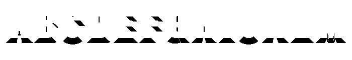 Glaser Babyfat Down Font UPPERCASE
