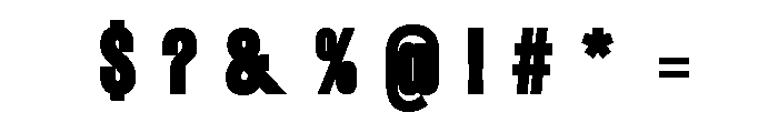Glaser Babyfat Fill Font OTHER CHARS