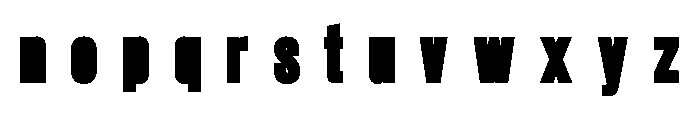 Glaser Babyfat Fill Font LOWERCASE