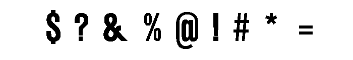 Glaser Babyfat Glyph Font OTHER CHARS