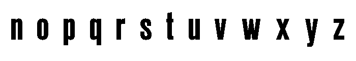 Glaser Babyfat Glyph Font LOWERCASE