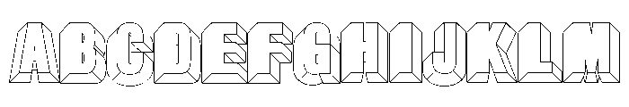 Glaser Babyfat Keyline Font UPPERCASE