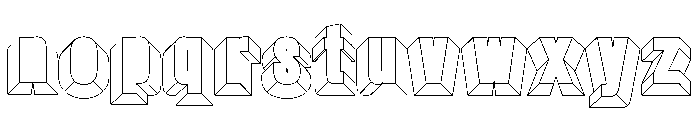 Glaser Babyfat Keyline Font LOWERCASE