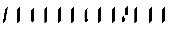 Glaser Babyfat Left Font UPPERCASE
