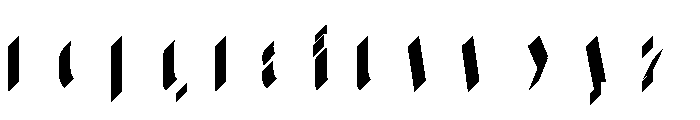 Glaser Babyfat Left Font LOWERCASE