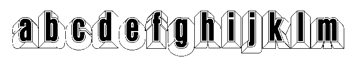 Glaser Babyfat Outline FONT