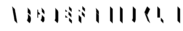 Glaser Babyfat Right Font UPPERCASE