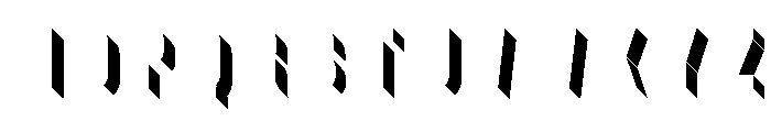Glaser Babyfat Right Font UPPERCASE