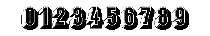 Glaser Babyfat Shaded Font OTHER CHARS