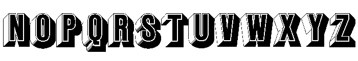 Glaser Babyfat Shaded Font UPPERCASE