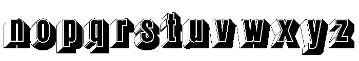 Glaser Babyfat Shaded Font LOWERCASE