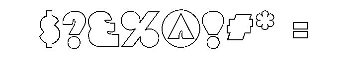 Glaser Babyteeth Open Baroque Font OTHER CHARS