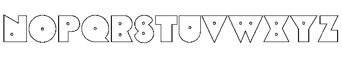 Glaser Babyteeth Open Dot Font LOWERCASE