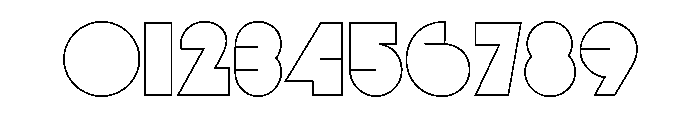 Glaser Babyteeth Open Line Font OTHER CHARS