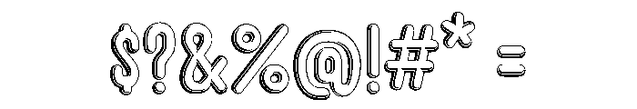 Glaser Houdini B Font OTHER CHARS