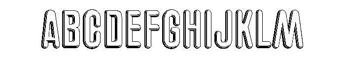 Glaser Houdini B Font UPPERCASE