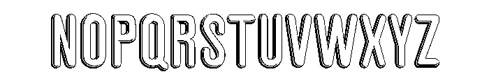 Glaser Houdini B Font UPPERCASE