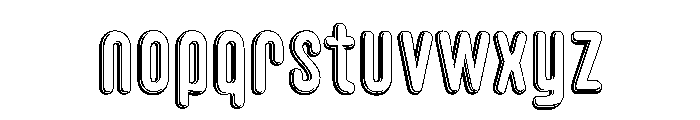 Glaser Houdini B Font LOWERCASE