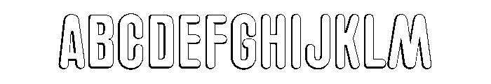 Glaser Houdini C Font UPPERCASE