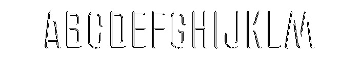 Glaser Houdini Fade A Font UPPERCASE