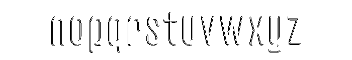Glaser Houdini Fade A Font LOWERCASE