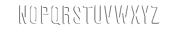 Glaser Houdini Fade B Font UPPERCASE