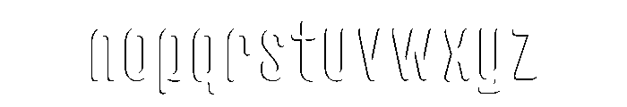 Glaser Houdini Fade B Font LOWERCASE