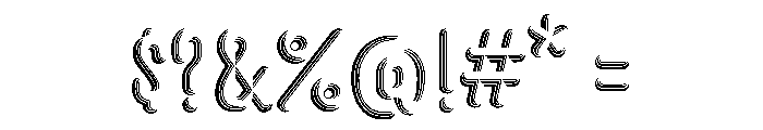 Glaser Houdini Open A Font OTHER CHARS