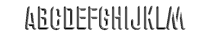 Glaser Houdini Open A Font UPPERCASE