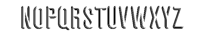 Glaser Houdini Open A Font UPPERCASE