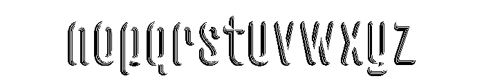 Glaser Houdini Open A Font LOWERCASE