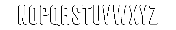 Glaser Houdini Open C Font UPPERCASE