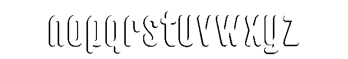 Glaser Houdini Open C Font LOWERCASE