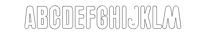 Glaser Houdini Outside Font UPPERCASE