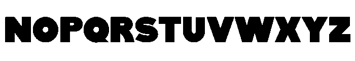 Glaser Kitchen 3D Fill Font LOWERCASE