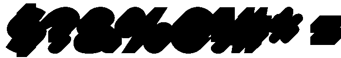 Glaser Kitchen 3D Shadow Font OTHER CHARS