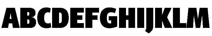 Glasgow Extra Bold Font UPPERCASE