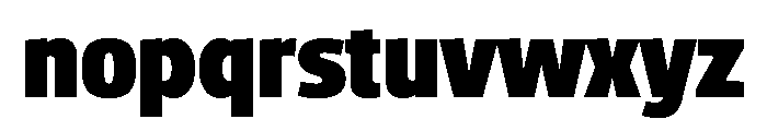 Glasgow Extra Bold Font LOWERCASE