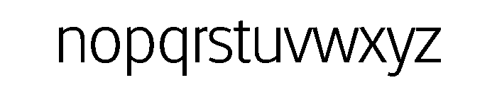 Glasgow Light Font LOWERCASE