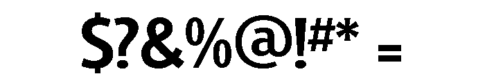 Glasgow Medium Font OTHER CHARS